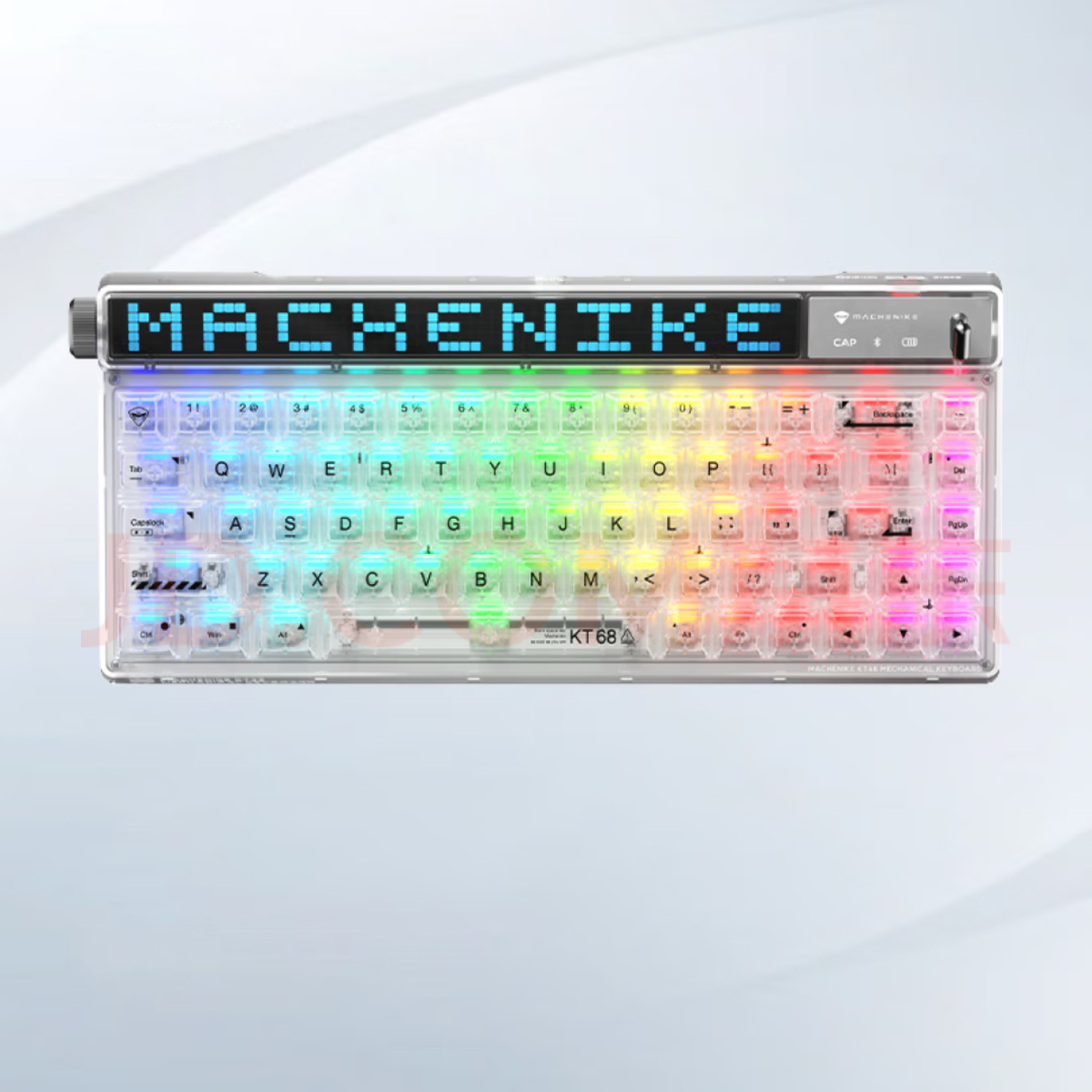 Youpin Mchenike KT68 smart screen wireless Bluetooth three-mode supports hot-swappable TTC axis seat gaming keyboard