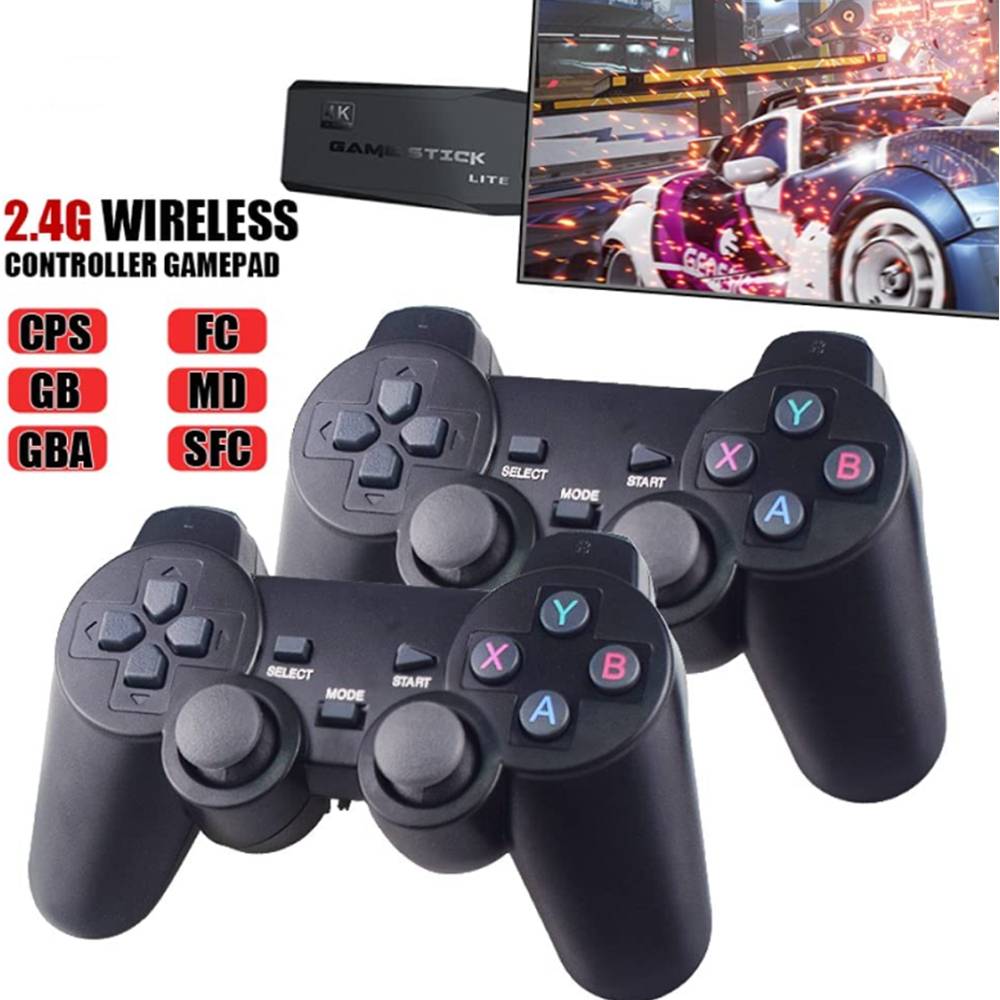 Wireless 4K Game Console with 10,000 Games &amp; Retro Controllers