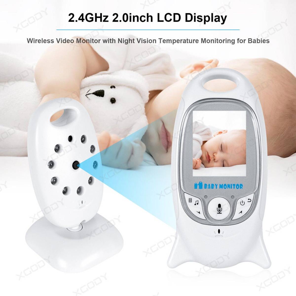 Wireless Baby Monitor: 2&quot; LCD Camera with Video &amp; Audio