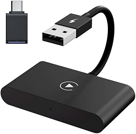 Adaptador de CarPlay sem fio para iPhone,2023 atualização com fio CarPlay converter CarPlay sem fio de carro,plug&amp;play,conexão automática sem demo