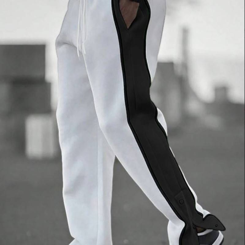 Men&#039;s Patchwork Joggers Comfortable Color Block Sweatpants