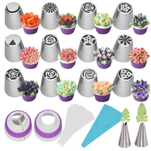 27 in 1 Decorating Mouth Set Seamless Cream Squeezing Mouth
