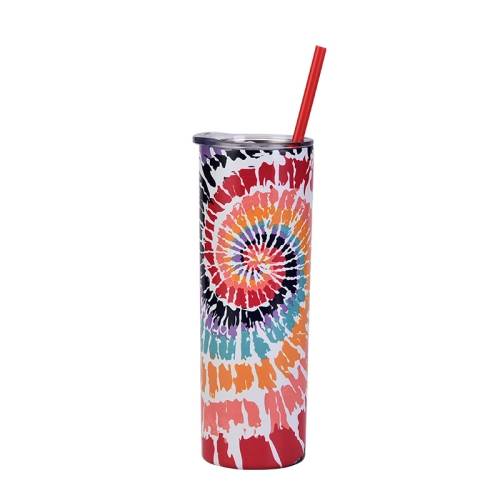 Stainless Steel Cup Double Dye Hot Water Cup With Straw(TD1)