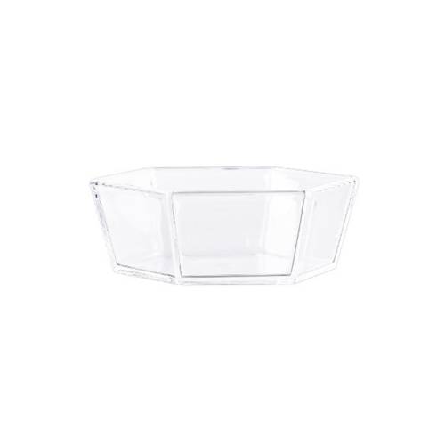 2 PCS Geometric Snack Plate, Style: Hexagonal (Transparent)