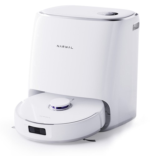 Narwal Freo X Ultra Robotic Vacuum and Mop with Auto Washing and Self-Empty, Strong 8200Pa Suction Power, Zero-Tangling Floating Brush, Automated Mop
