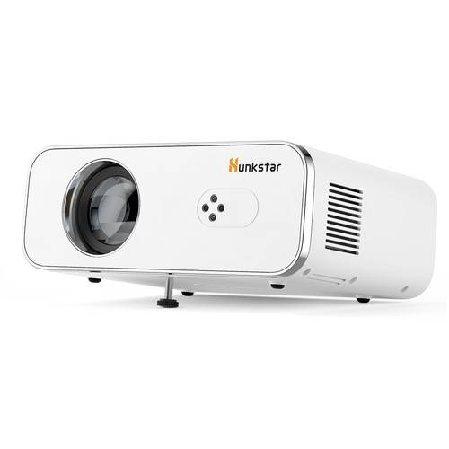 Hunkstar P3 1000 ANSI Android Projector, Native 1080P, 4K Decoding, HDR10, Auto-Keystone Correction & Auto Focus, Android 9.0, Bluetooth 5.0, WiFi