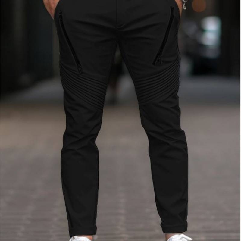 Men&#039;s Fashion Casual Cotton Blend Chino Pants-1