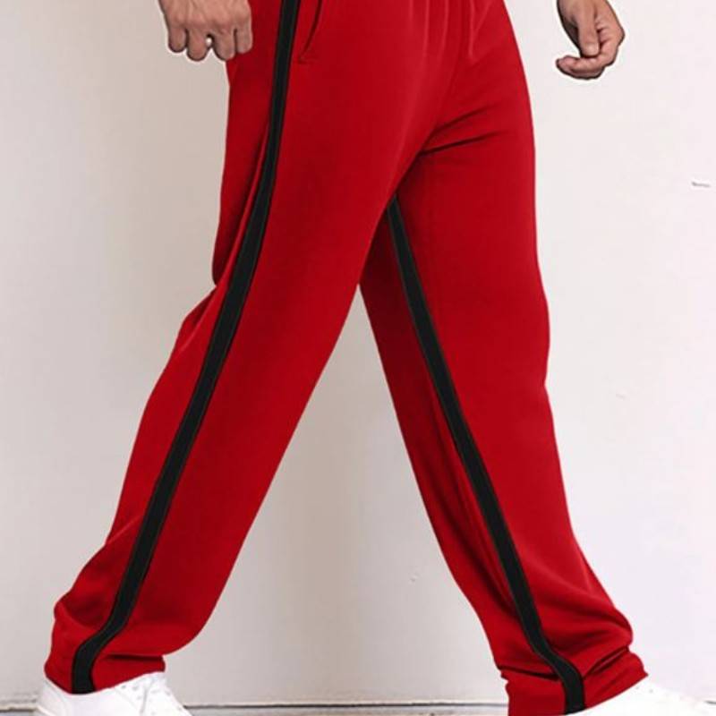 Men&#039;s Breathable Joggers with Color Block Patchwork