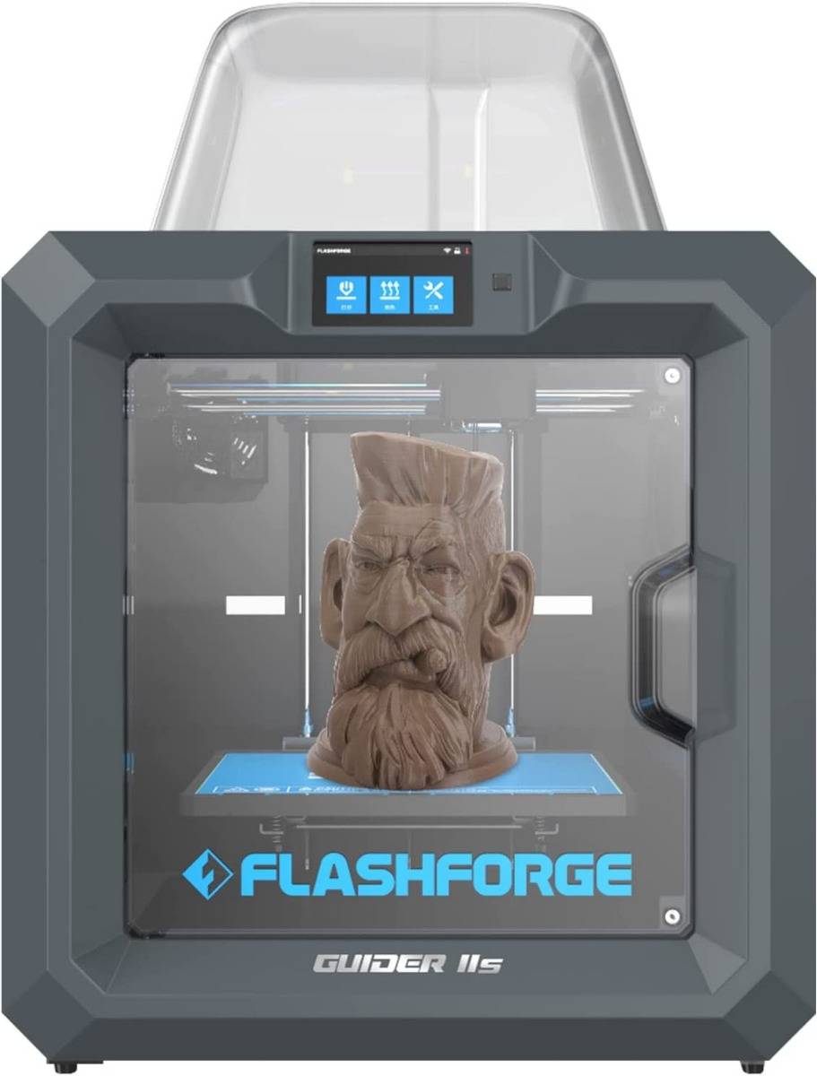 FLASHFORGE Guider IIS 3D Printer Auto Leveling with High Temperature Nozzle Large 3D Printer Built-in HD Camera, 280*250*300mm Printing Size for Indus