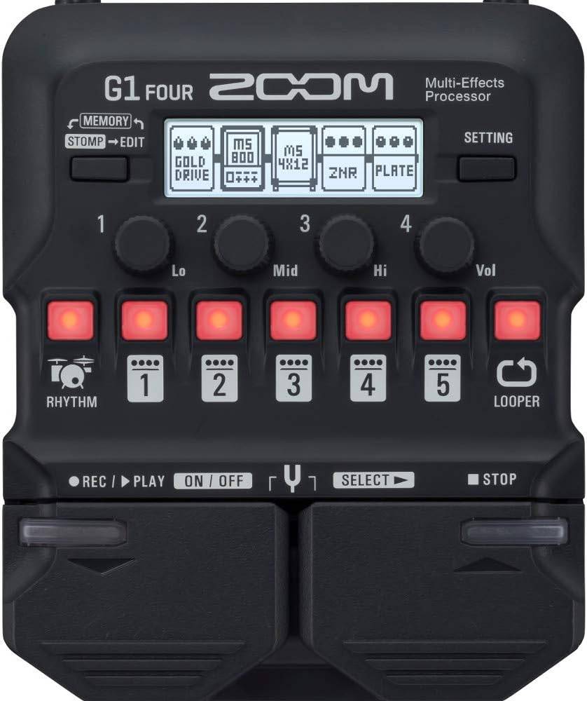 Pedaleira para Guitarra Zoom G1 Four