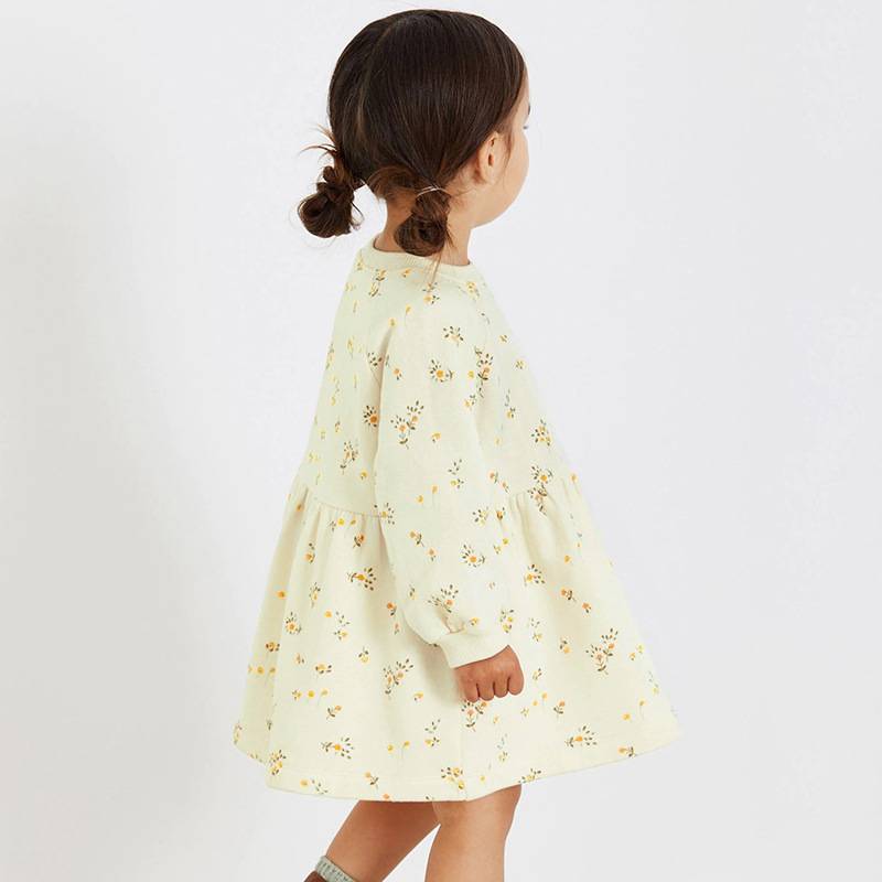 Girls&#039; dress, pure cotton children&#039;s long sleeve sweatshirt skirt, European and American autumn children&#039;s skirt, princess dress