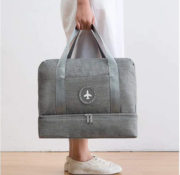 Travel Dry And Wet Separation Bag Fitness Bag Cationic Clothes Storage Bag Portable Sports Bag
