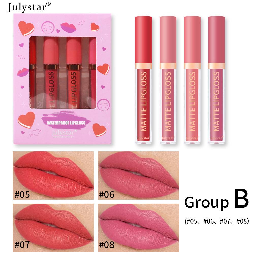 European &amp; American cosmetics: water-gloss lip glaze, non-fading.