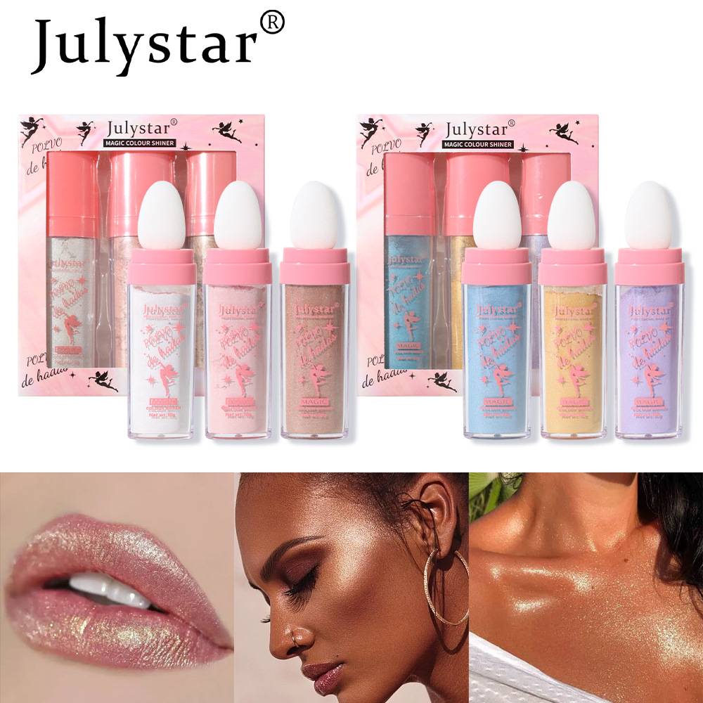 Cross-border Fairy Highlighting Powder Set Natural Three-dimensional Brightening Face Shaping Body Highlighting Powder Highlighting Stick