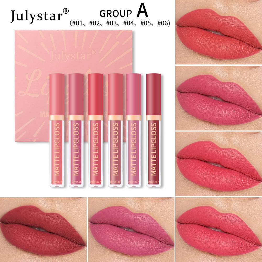 Amazon foreign trade: natural long-lasting lip gloss set, non-fading.