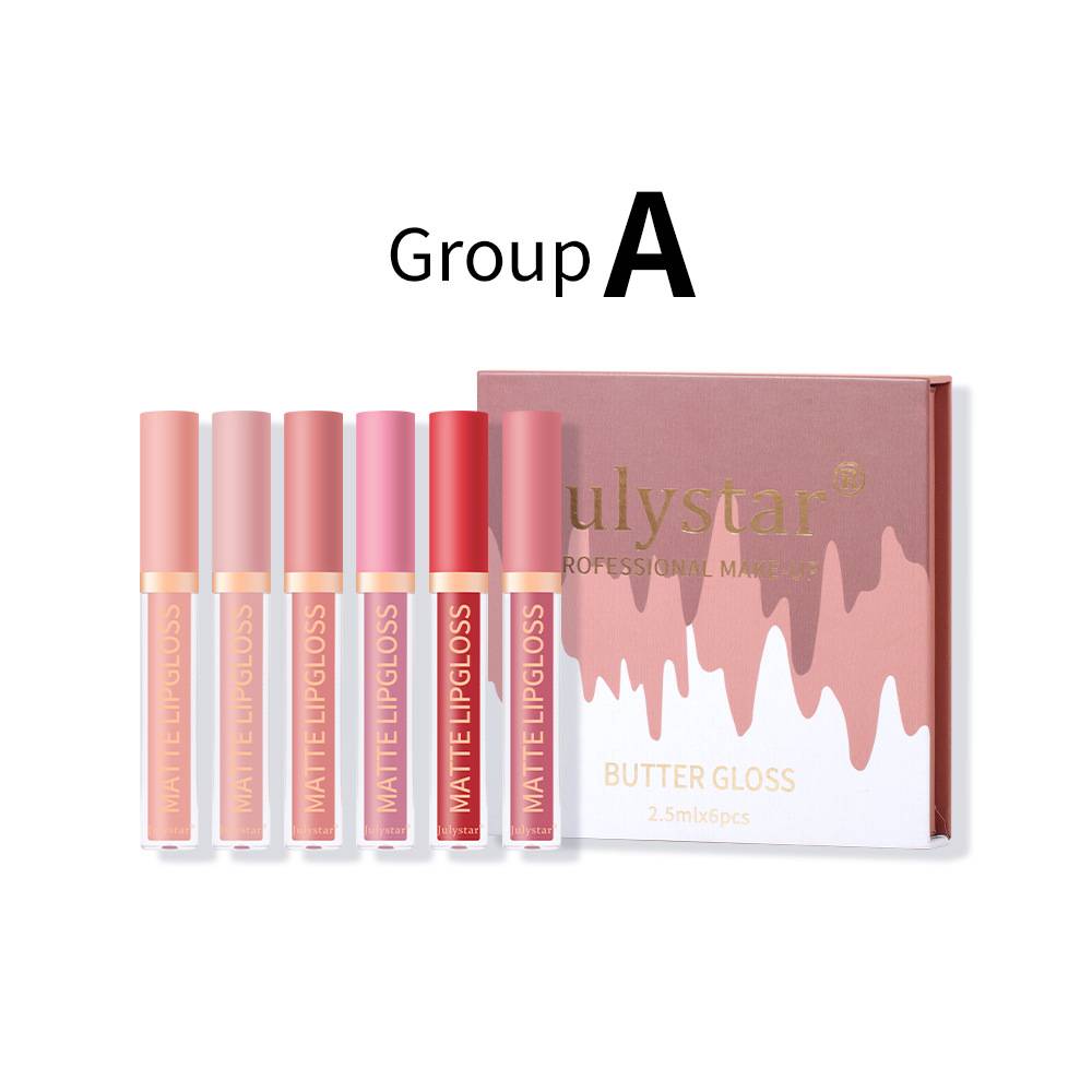 European &amp; American cosmetics: natural long-lasting lip gloss set, Amazon.