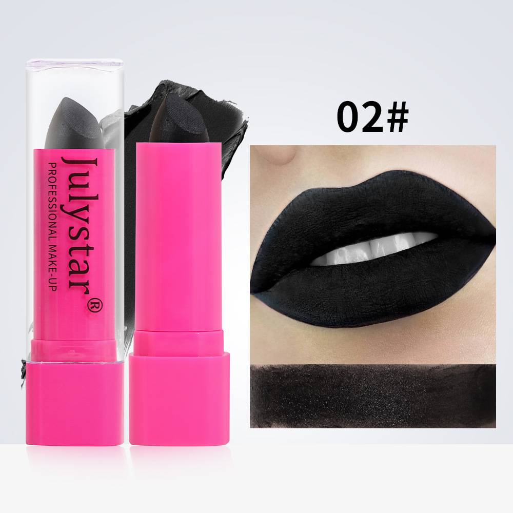 &quot;Halloween black lipstick, non-fading, long-lasting, matte, cross-border wholesale makeup