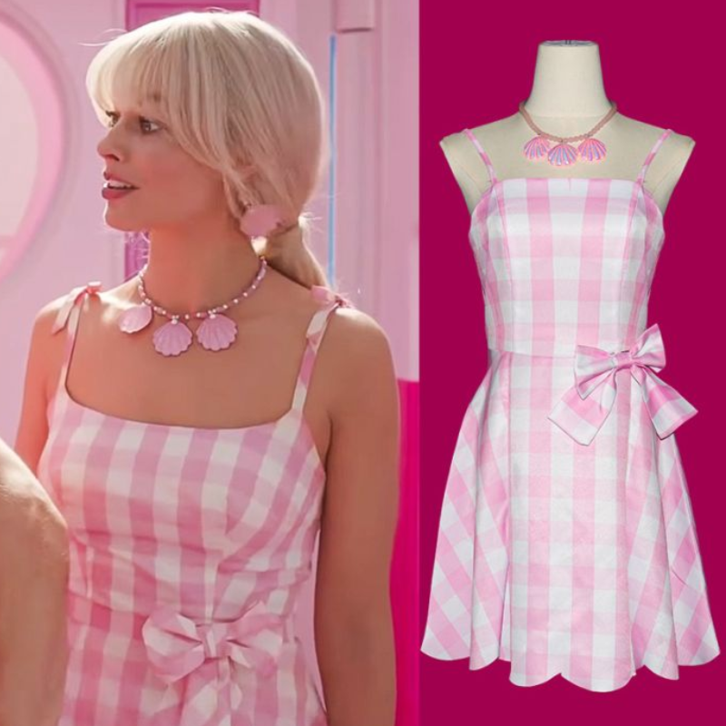 Barbie live-action movie cos clothes 2023 new Barbie popular film and television with the same role-playing costumes