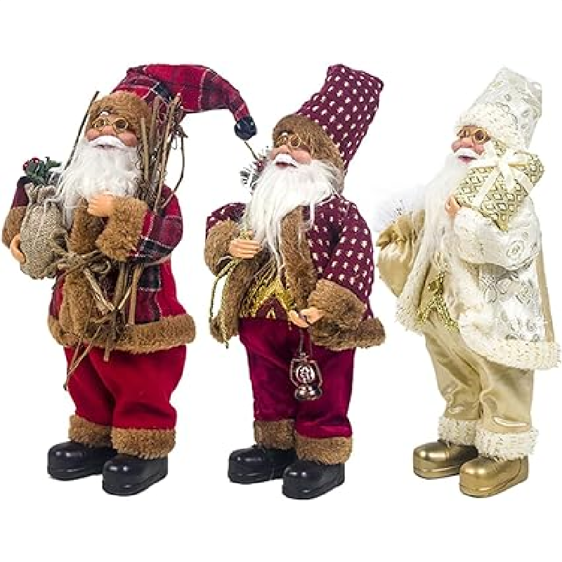 Christmas Dolls Tree Decor New Year Ornament Reindeer Snowman Santa Claus