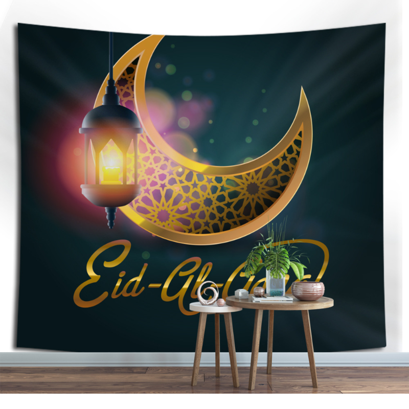 Muslim Eid al-Adha hanging cloth Qur&#039;an festival background poster wall painting Islamic tapestry