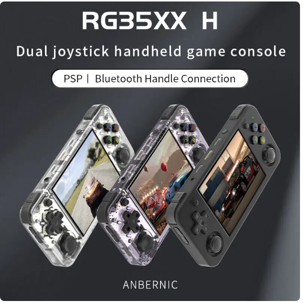 ANBERNIC-RG35XX H Portable consoles for playing video games, 3.5 &quot;IPS, 640x480 screen, retro player, 3300 mAh battery