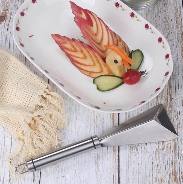 2 sellers of stainless steel fruit carving knife shaper flower type vegetable cutter