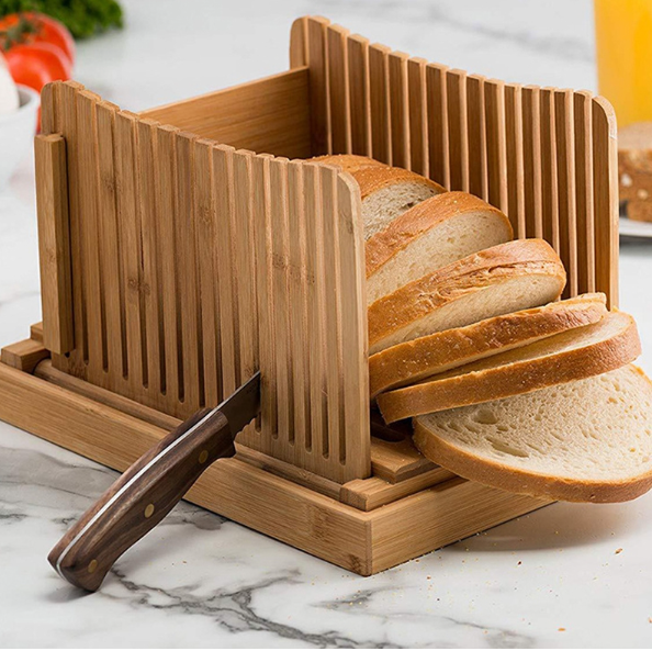 31.7x23.7x19cm Bamboo household and commercial multi-functional bread cutting plate slice cutting board bread slice bread plate