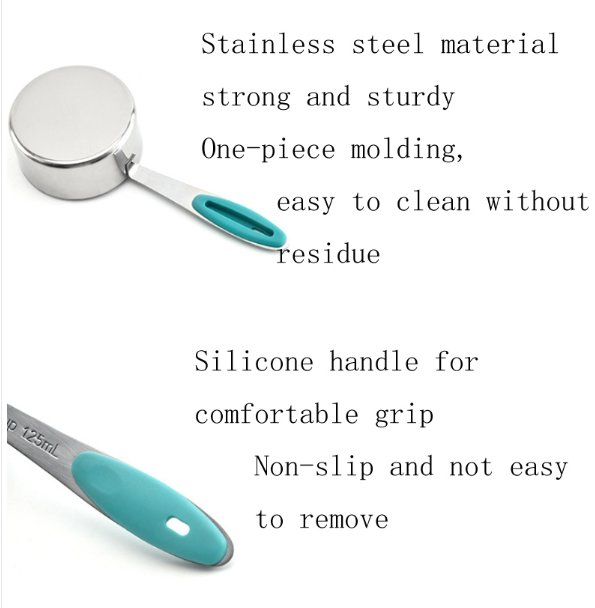 5-in-1 Stainless Steel Measuring Spoon Set Coffee Spoon Baking Kitchen Gadgets