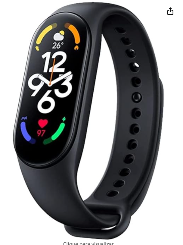 Mi Band 7 Standard Edition Smart Bracelet 1.62 &#039;&#039; AMOLED BT 5.2 com 120 modos de treino Suporte de análise de treino profissional chinês e i
