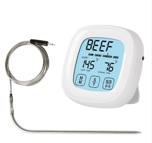 2 pieces for sale Home Digital Meat Cooking Touch Screen Oven Timer Grill Thermometer