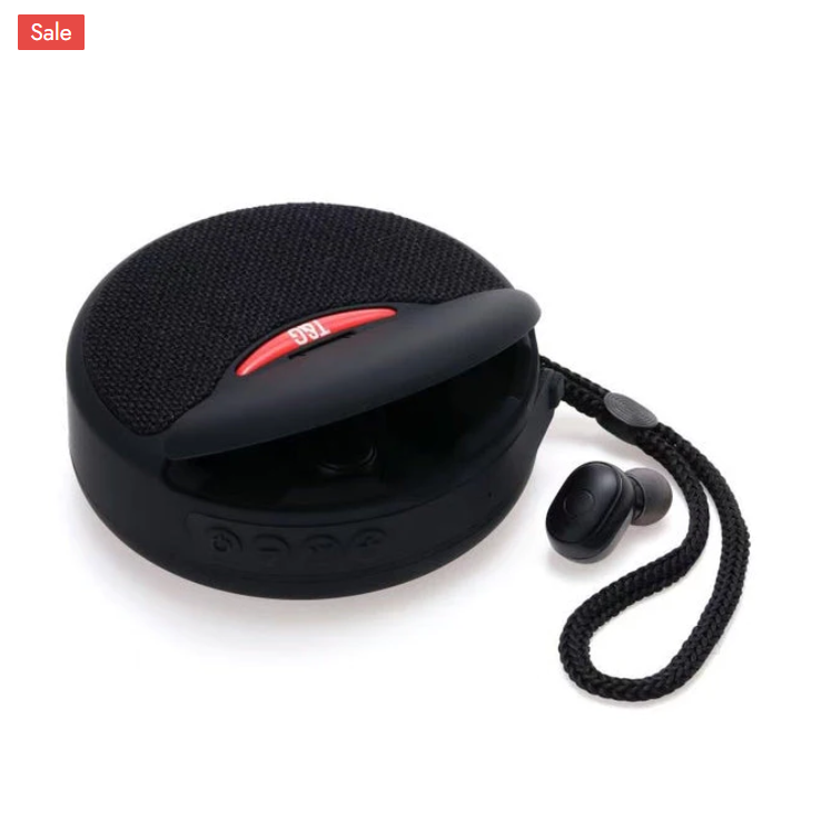 2 In 1-Portable Speaker And Earbuds