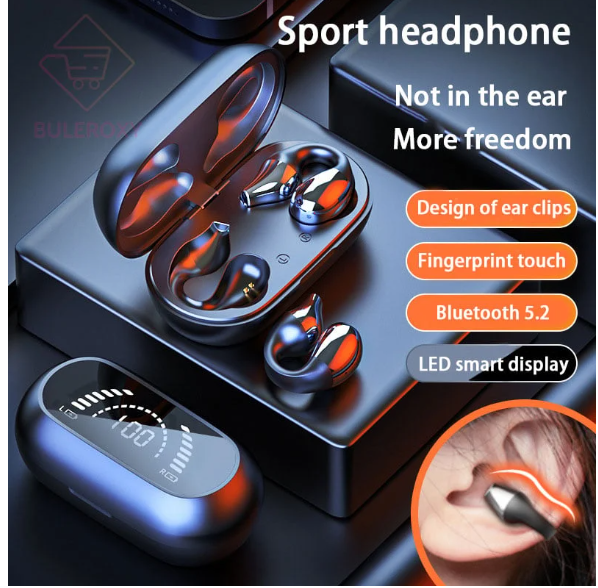 Wireless Ear Clip Bone  Headphones Conduction