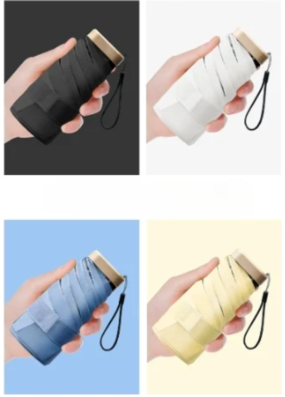 Lightweight Small UV Sun Umbrella Compact Suit for Pocket (Non-Automatic)