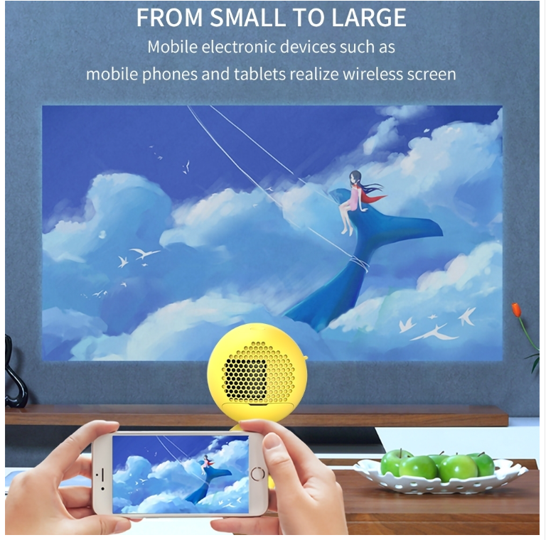YG220 Simultaneous Screen Edition Children&#039;s Projector Micro Mini LED Home Portable Built-in Speaker Projector1