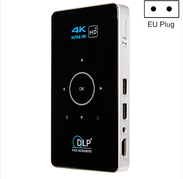C6 2GB+32GB Android Smart DLP H Projector Mini Wireless Projector, US Standard