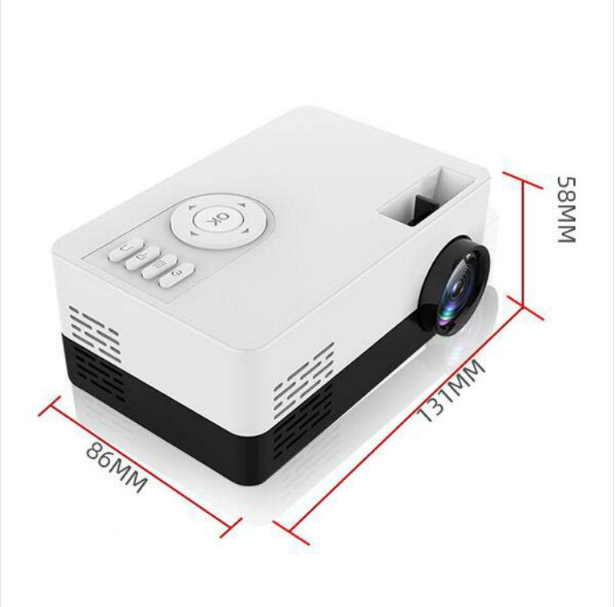 261/J16 Home mini high-definition 1080P portable LED projector, supports TF card/AV/U disk, plug specifications: European regulations