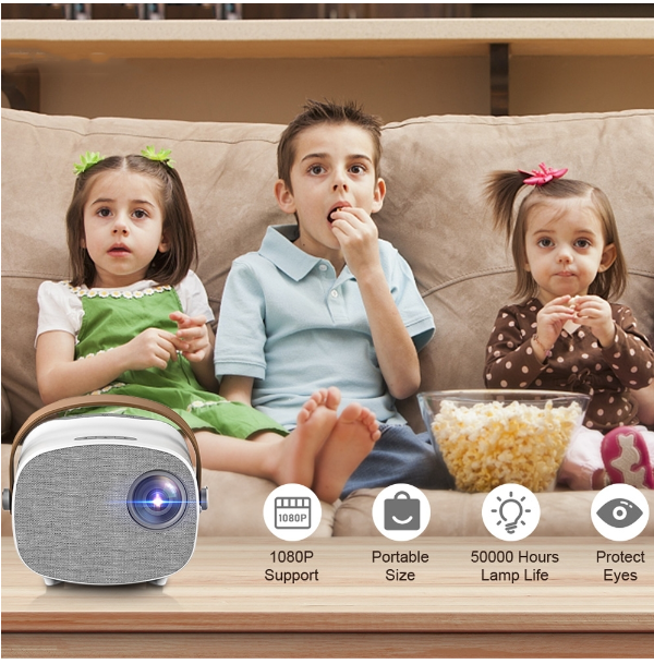 YG230 basic version LED high-definition 1080P mini portable projector micro children&#039;s projector, plug specifications: Australian regulations