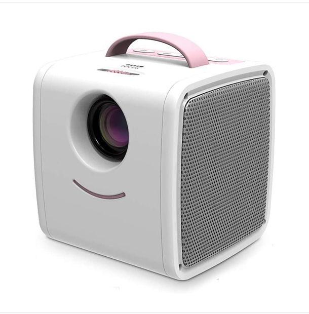 W-S1 children&#039;s projector 30 lumens HD 1080P single-chip LCD technology supports AV, USB, Mini SD Card, HDMI