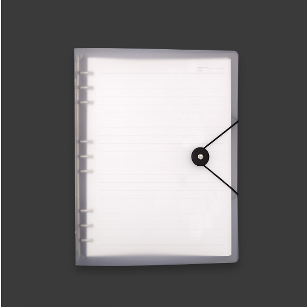 Transparent frosted PP soft-shell cover notebook, style: B5 Cornell core