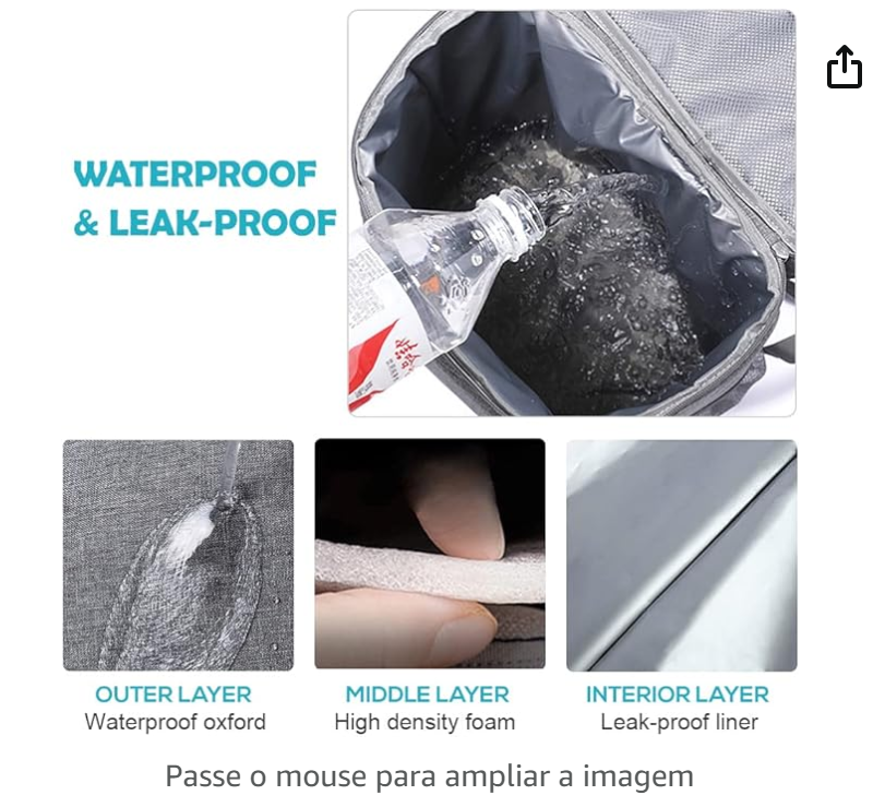 saco de isolamento, Moniss Mochila Cooler Mochila Isolada À Prova D&#039; Água à Prova de Vazamento Bolsa Cooler para Homens Mulheres para Piqueniques