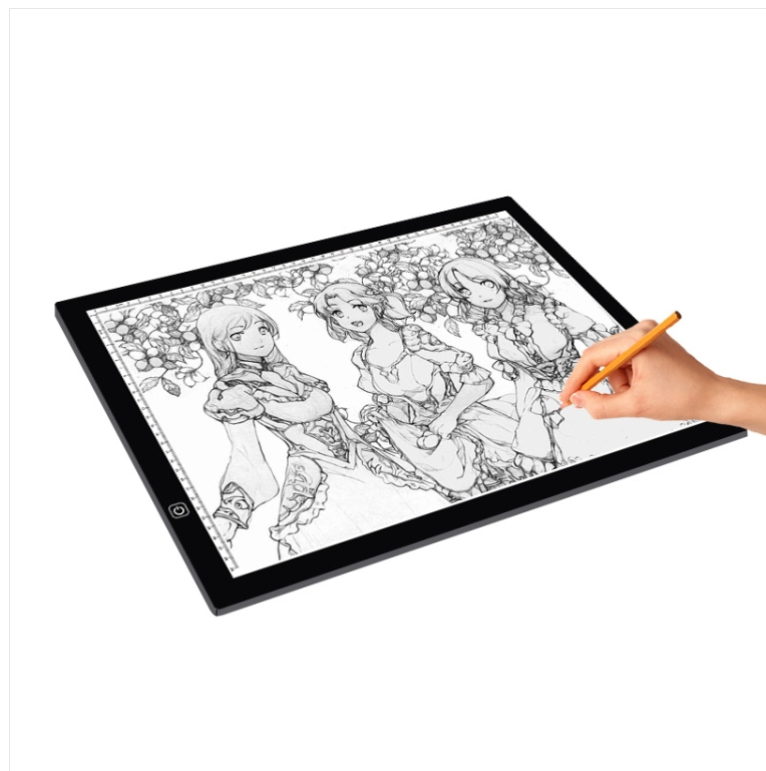 LED induction dimming A3 copy desk anime drawing sketchpad scale copy desk + USB cable + plugs