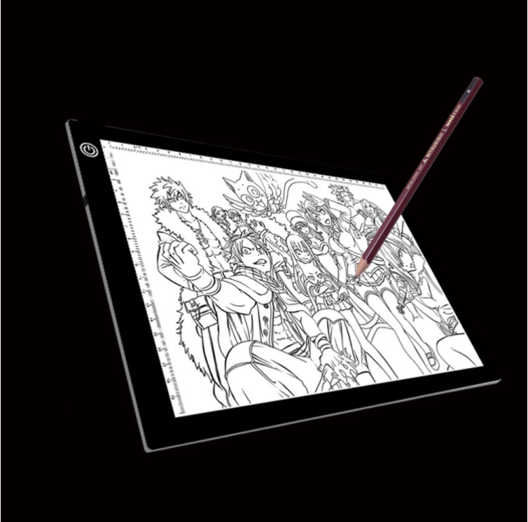 A4 LED 3-speed Dimming Copy Table Anime Drawing Sketchpad Copy Table with USB Cable &amp; Plug Size: 240x360x5mm