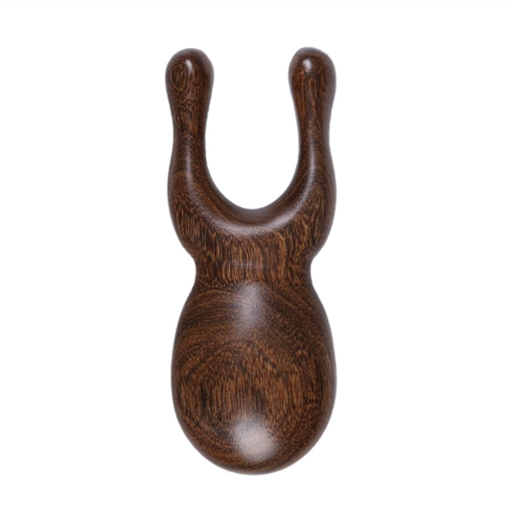 Golden Sandalwood Solid Wood Massage Eye Scraper Nasal Motor, Color Random Shipments