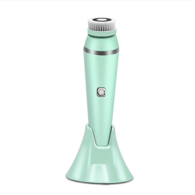 4-in-1 Electric Face Wash Brush Cleans Pores Blackheads Makeup Remover Brush Waterproof Silicone Facial Cleanser