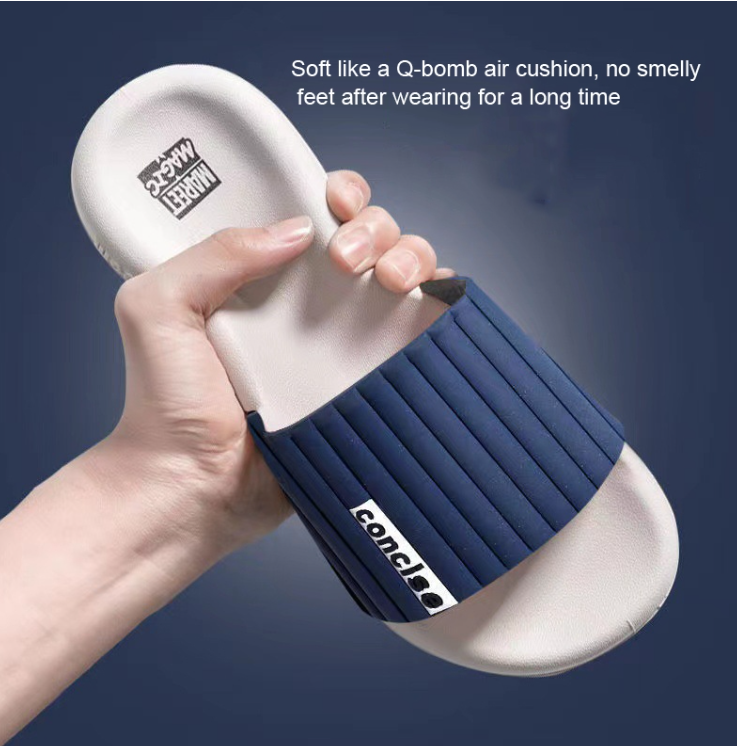 Women&#039;s Slippers Bathroom Bathing One Word Mop Indoor Soft Bottom Sandal Slippers.