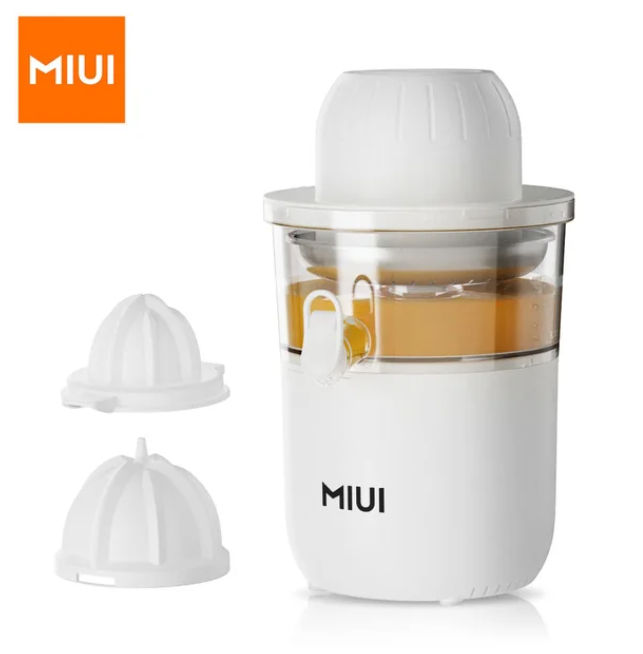 MIUI Electric Citrus Juicer Squeezer with 2 Cones, Stainless Steel Quiet Orange Juice Extractor Machine, Large Capacity, 850W