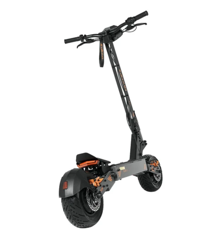 KuKirin G4 Off-Road Electric Scooter with 2000W Motor, 60V 20Ah Battery, 75km Top Range, 70km/h Max Speed, 11 Inch Vacuum Tires, Turn Signal - Black