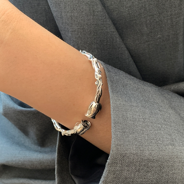 Sterling Silver Vintage Open Bracelet Bracelet