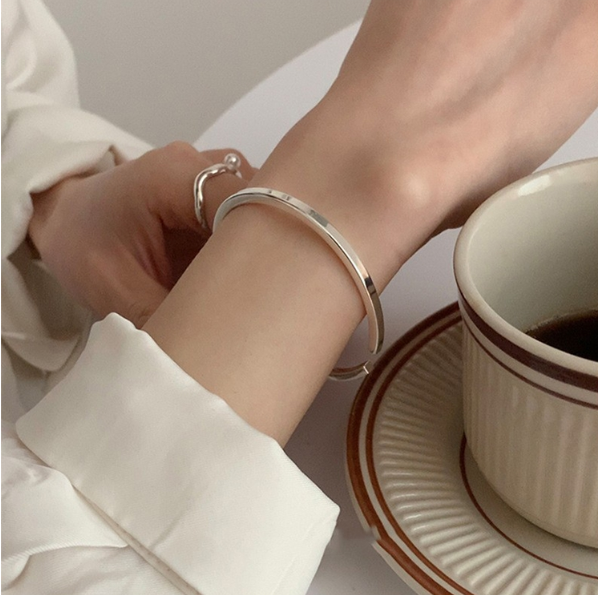 925 sterling silver vintage open bracelet bracelet, specification: SL0812