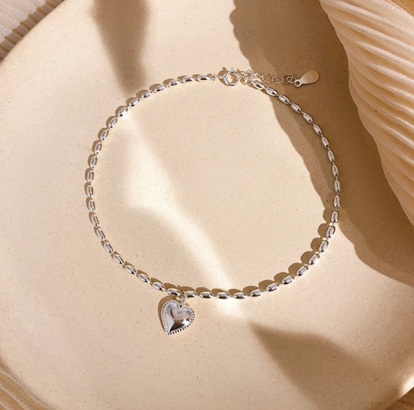 S925 sterling silver baby&#039;s breath bean bracelet for women, specifications: SL0141
